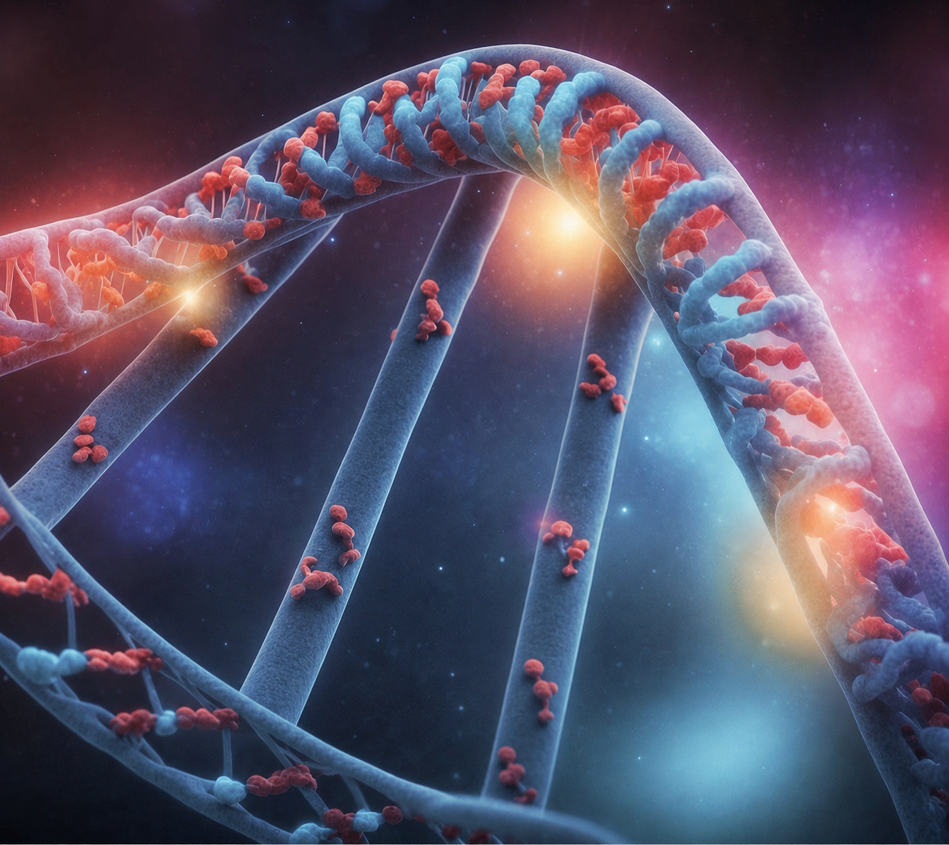 Rappresentazione evocativa del DNA e delle convinzioni profonde