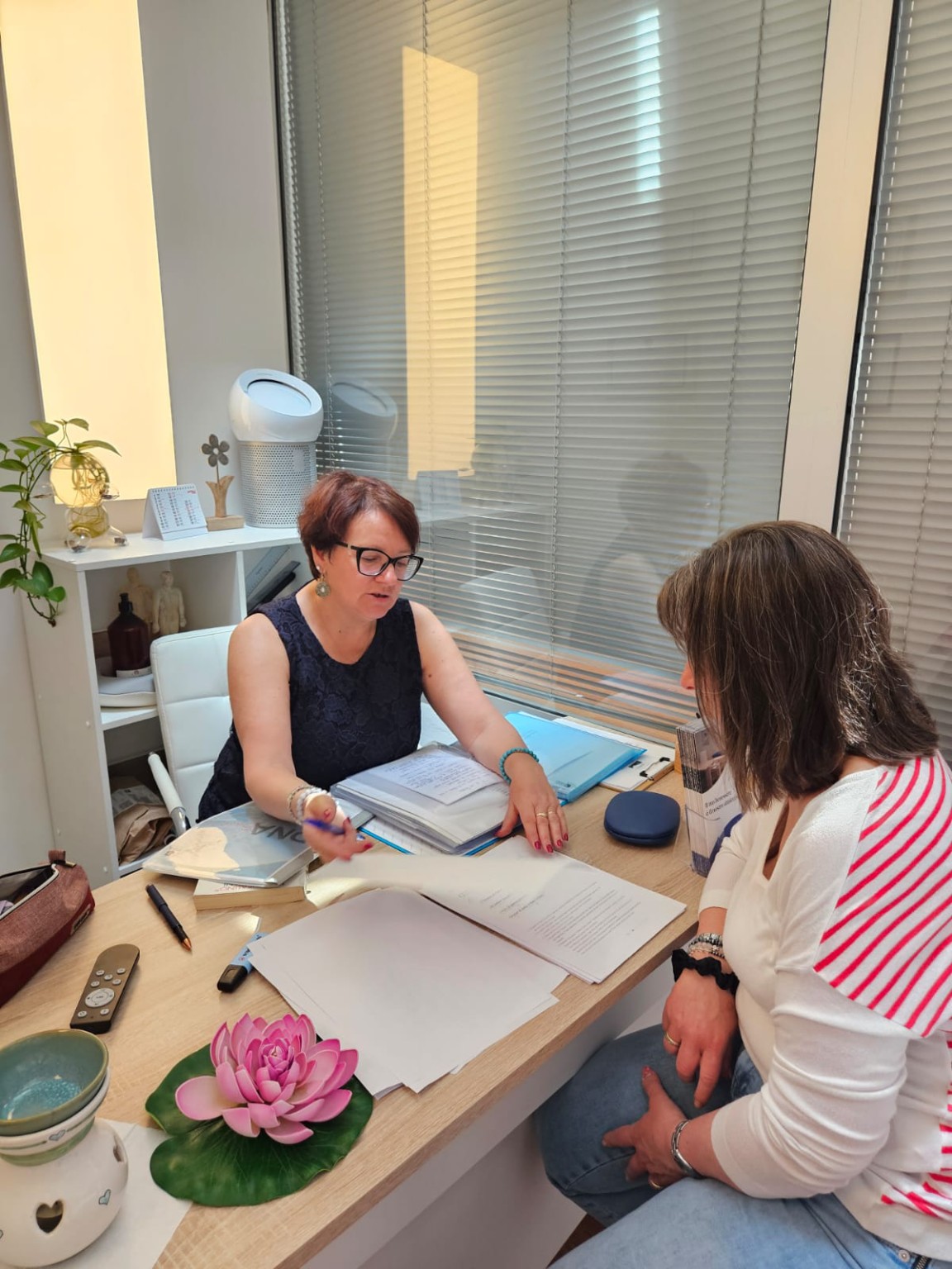 Katia Gandini durante una sessione individuale